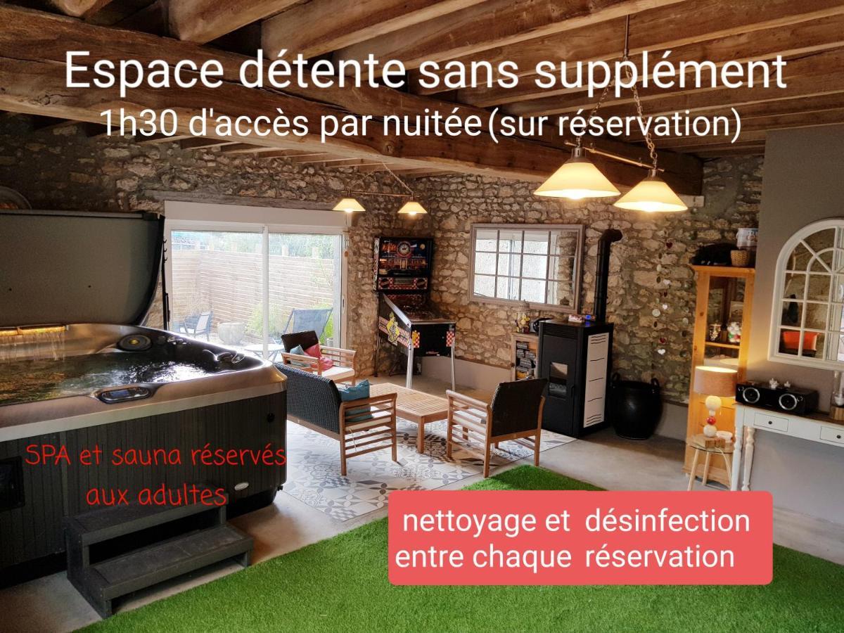 Le Grand Cedre Spa Et Sauna Interieur Piscine Marolles  ภายนอก รูปภาพ