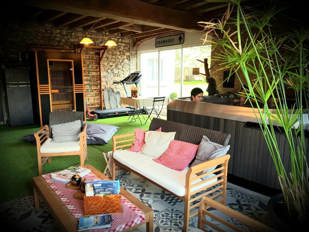 Le Grand Cedre Spa Et Sauna Interieur Piscine Marolles  ภายนอก รูปภาพ